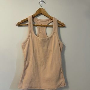 ALO Yoga rib support tank | blush pink | LARGE